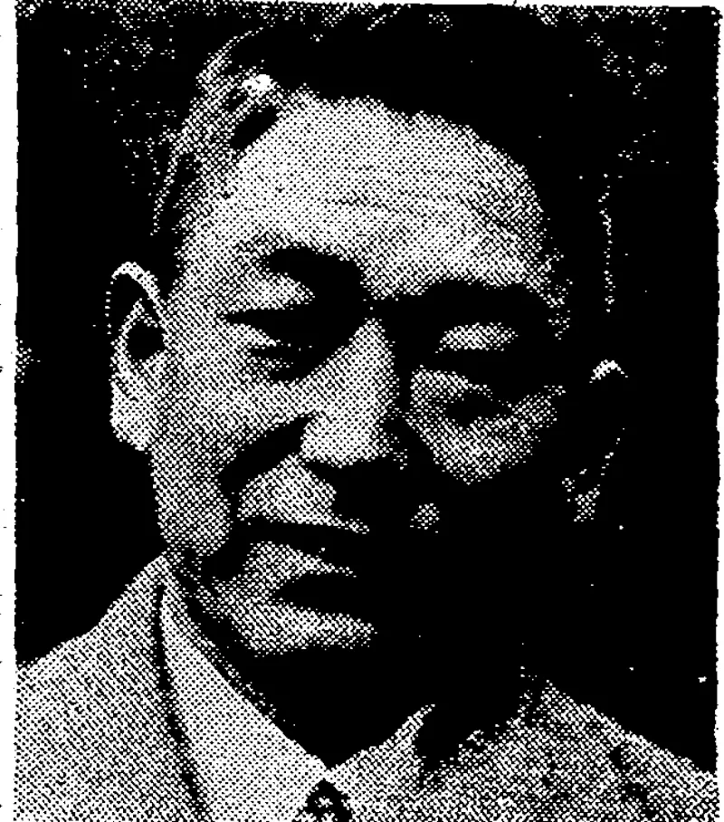 Evening Post" Photo. MR. K. SAKAMAKI, a Japanese agriculturist, who is.visiting New Zealand', to study farming condi' lions and agricultural research. (Evening Post, 11 May 1936)