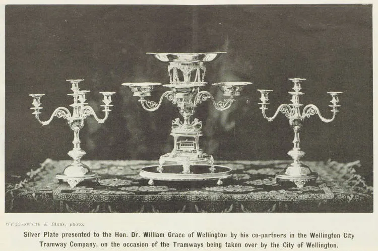 Silver Plate presented to the Honourable Dr. William Grace