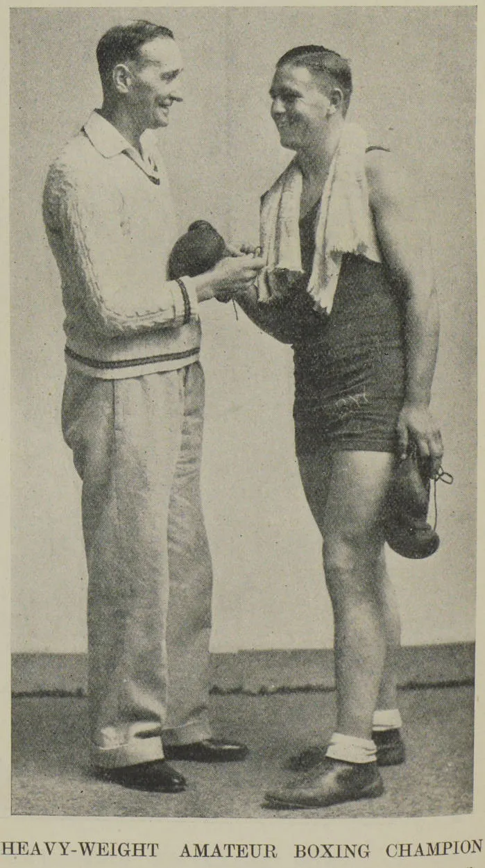 Heavy-weight amateur boxing champion