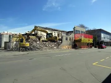 Demolition of the Academy Building : photograph