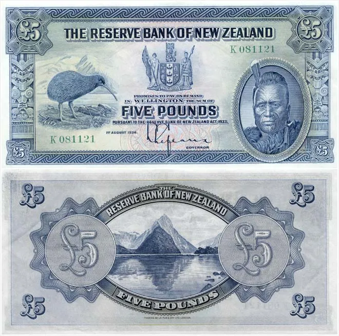 First series of banknotes: £5