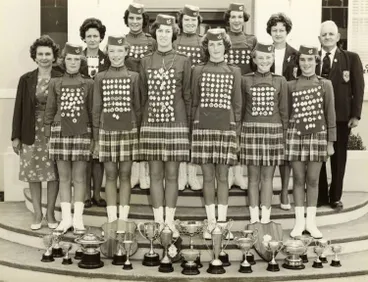 Championship marching girls team, Papatoetoe, 1964 Image: Championship marching girls team, Papatoetoe, 1964