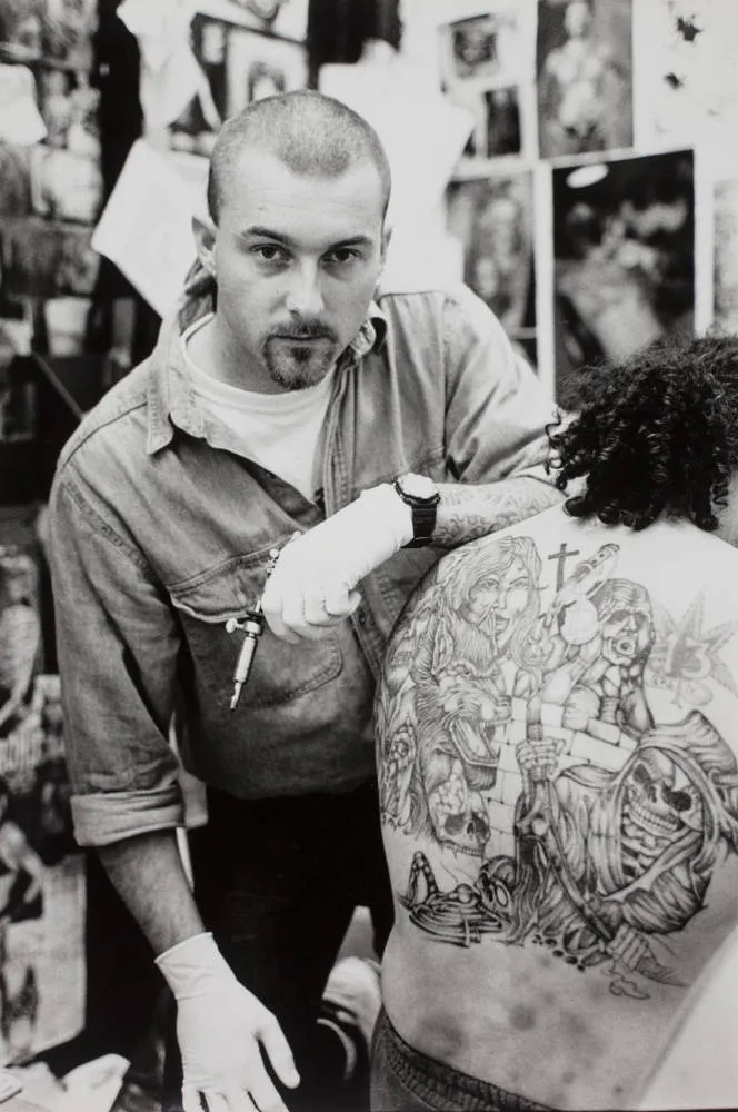 Tattoo artist, Papatoetoe, 1994.