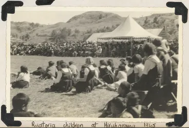 Image: Ruatoria children at Hiruharama in 1945