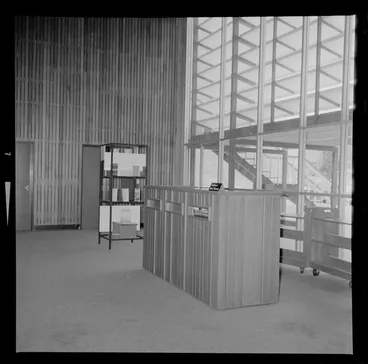 Image: Public library, book return boxes, Gisborne