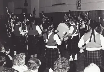 Image: Photograph [Mataura Kilties Pipe Band ceilidh, 1984]