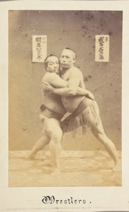 Sumo wrestlers, Japan