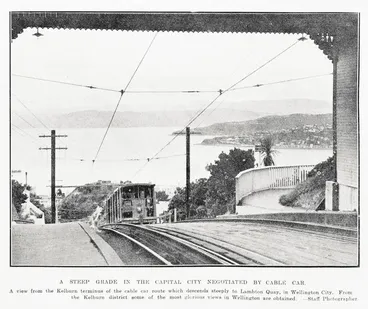 Image: A steep grade in the Capital City negotiated by cable car