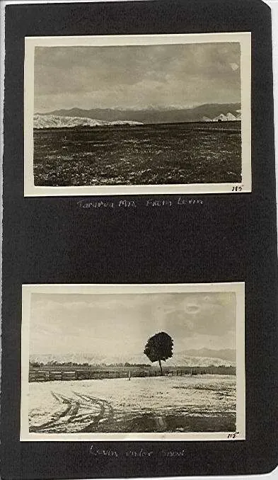 Tararua Mountains from Levin & Levin under snow