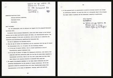 Image: Homosexual Law Reform submission