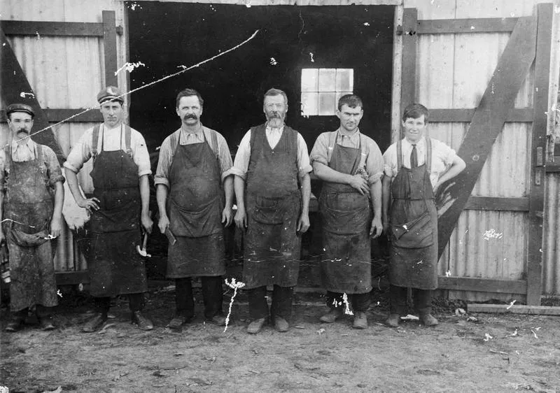 Staff of Thomas Slade's smithy