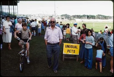 [Unusual Pets, Wingatui Race Course, Mosgiel, Otago]