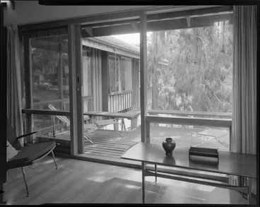 Image: View of veranda from living room, Power house, Silverstream