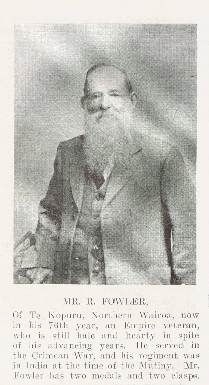 Mr R. Fowler of Te Kopuru, Northern Wairoa