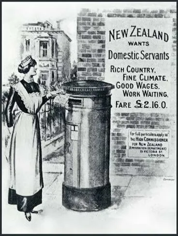 ‘New Zealand wants domestic servants’ Image: ‘New Zealand wants domestic servants’