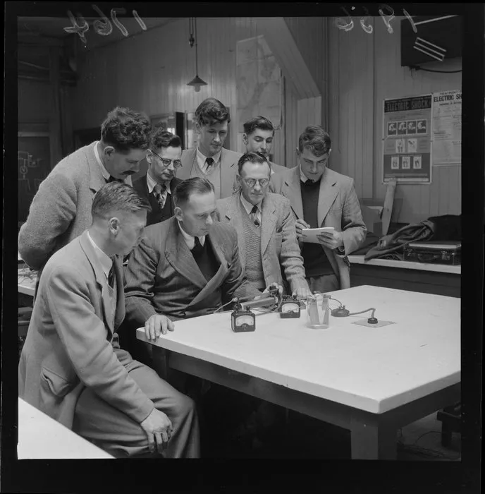 Engineering students at Petone Technical College