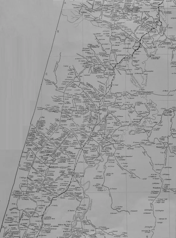 Farm Location Map Dannevirke