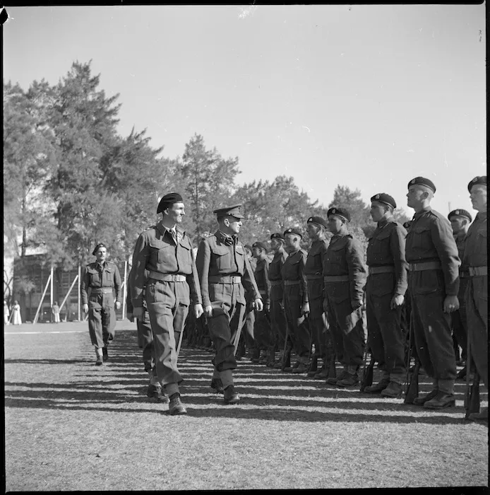 Brigadier Norman Weir inspecting 11th Reinforcements at Maadi, Egypt - Photograph taken by Sapper A W Trethewey
