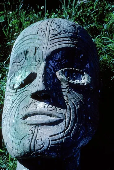 Image: Stockade post figure, Papawai