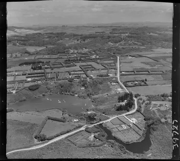 Image: Kerikeri, Bay of Islands, includes waterway, orchards, farmland, housing, roads