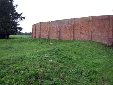 Brick wall, Featherston Military Camp : digital image Image: Brick wall, Featherston Military Camp : digital image
