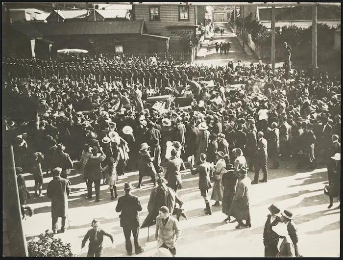 Edward Prince of Wales visiting Patea, New Zealand