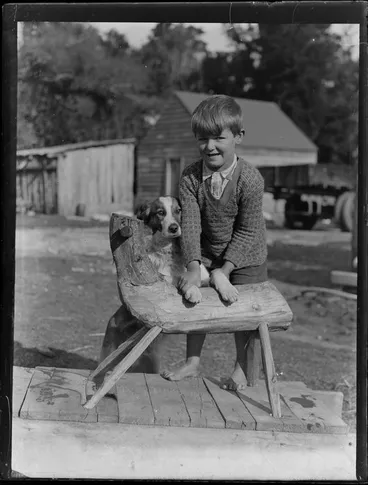 Image: Dog with a boy
