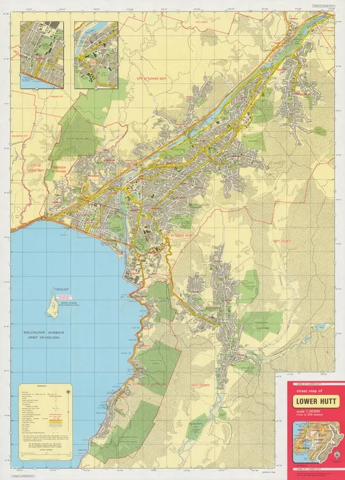 Street map of Lower Hutt