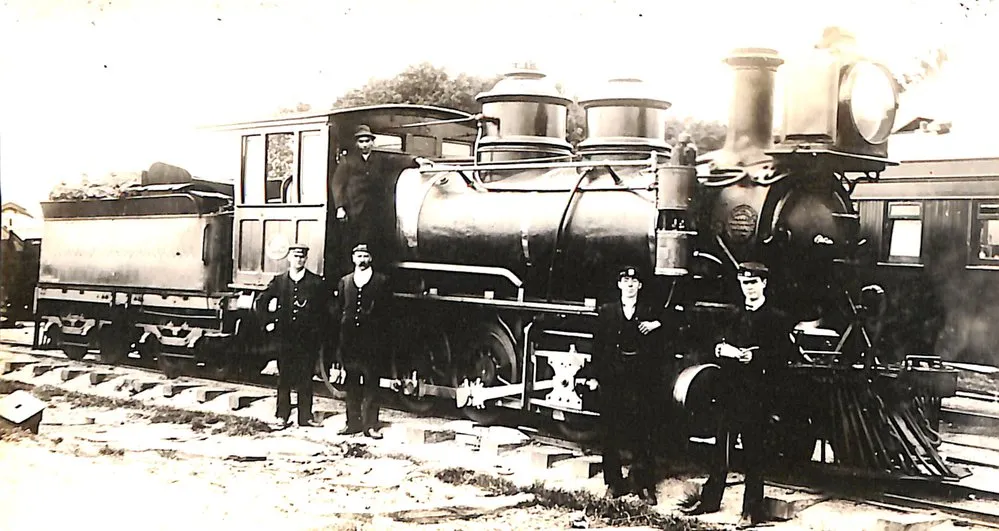 New Zealand Railways locomotive, T 2-8-0 class; number illegible