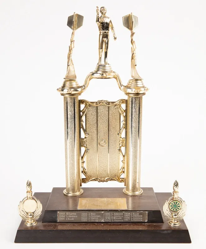 Trophy, Edendale Darts Club Young Quinn Trophy For The Champion Of Champions