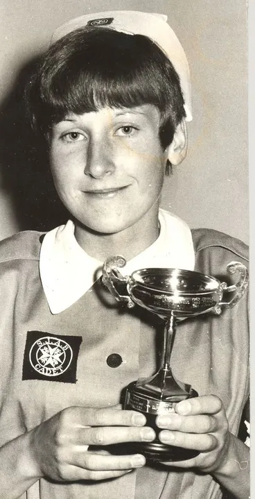 Image: Miss Robinson with Conway Cup, 1968