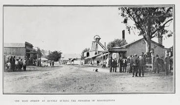 Image: The Main Street At Huntly During The Progress Of Negotiations