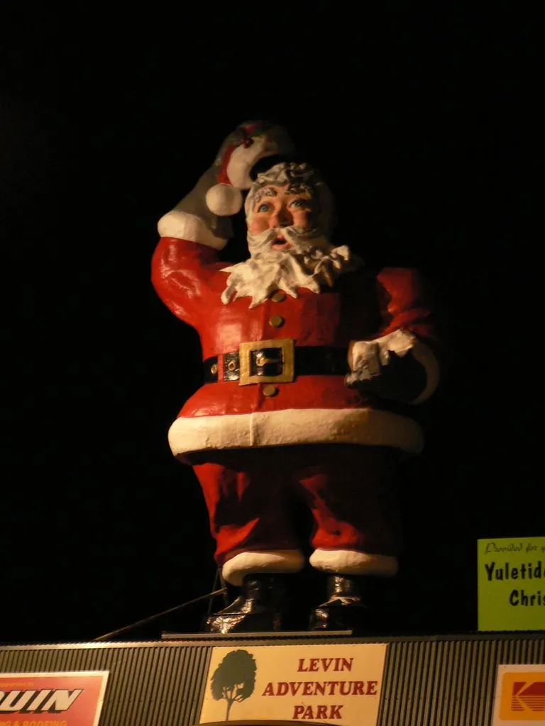 Father Christmas at night