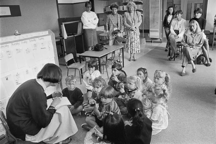 First day of school, Khandallah school, Wellington - Photograph taken by Melanie Burford