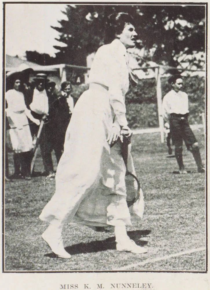 Miss K. M. Nunneley, N.Z. lady champion, 1895-1907