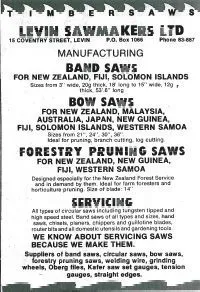 Levin Sawmakers Ltd ad