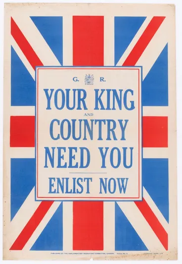 Image: Poster, 'Your King and Country'
