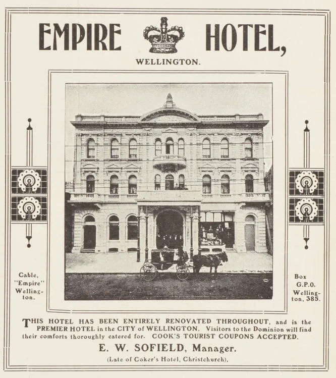 Empire Hotel, Wellington