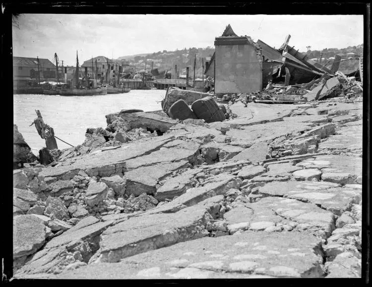 Port Ahuriri, Napier Earthquake, 1931