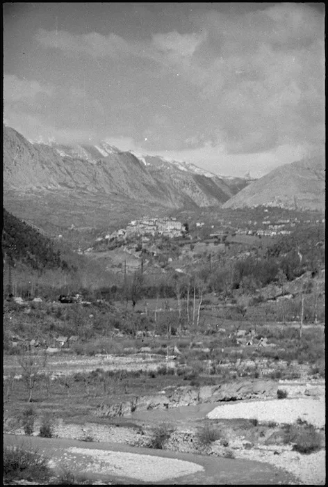 Village among the mountains in the Volturno Valley, Italy - Photograph taken by George Kaye