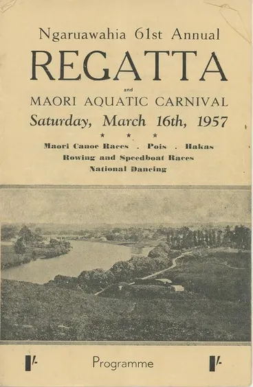 Image: Programme – 'Ngaruawahia 61st Annual Regatta and Maori Aquatic Carnival'