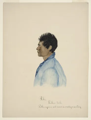 Image: [Coates, Isaac] 1808-1878 :Piki. Kohiri tribe. Rather a genius well versed in reading and writing. [1843?]