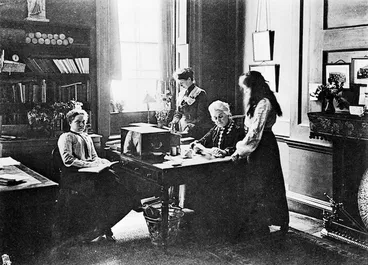 Image: The office of Queen's College, Harley Street, London