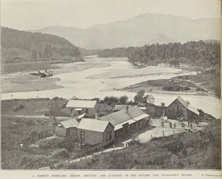A famous Westland mining district: the junction of the Buller and Inangahua rivers