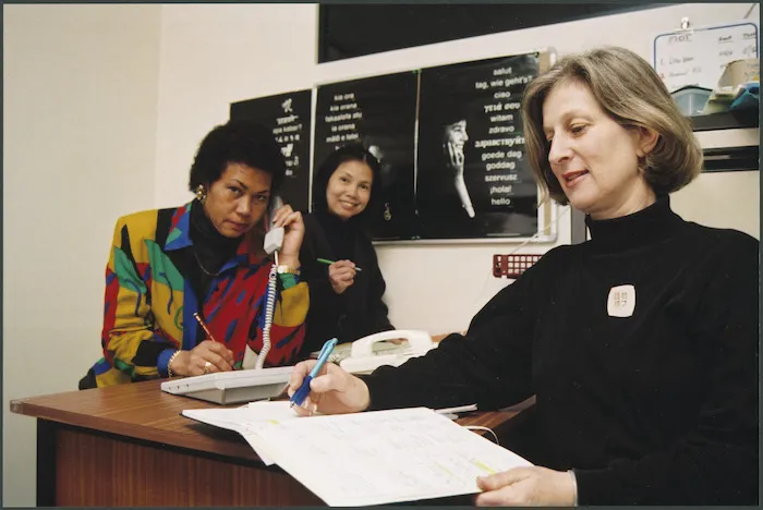 Interpreters of the Wellington Community Interpreting Service - Photograph taken by John Nicholson
