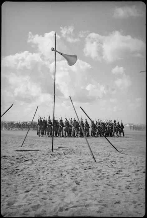 Troops marching, Egypt