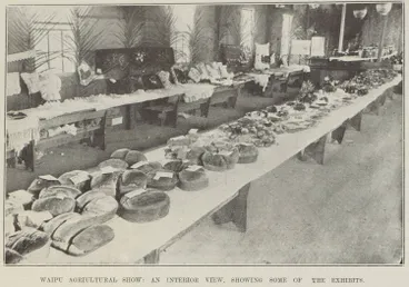 Image: Waipu Agricultural Show: an interior view, showing some of the exhibits