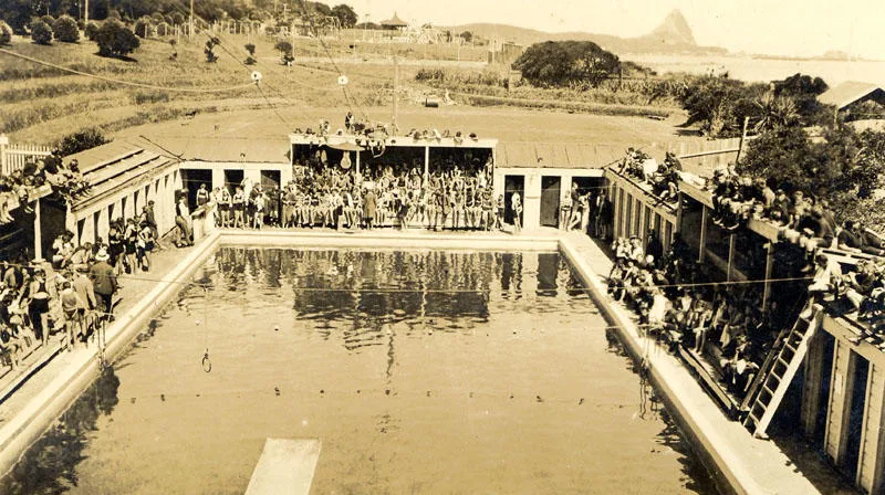 Swimming Competition, New Plymouth Saltwater Municipal Baths