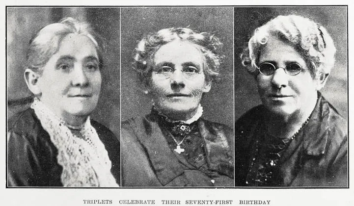 Triplets celebrate their seventy-first birthday