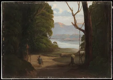 Image: Artist unknown :[Maori hunter returning home. ca 1870]